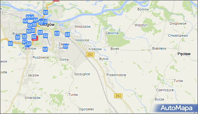 mapa Bytnik, Bytnik na mapie Targeo