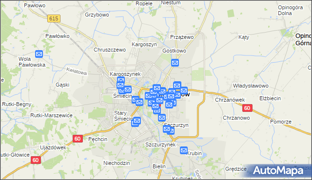 mapa Ciechanów, Ciechanów na mapie Targeo