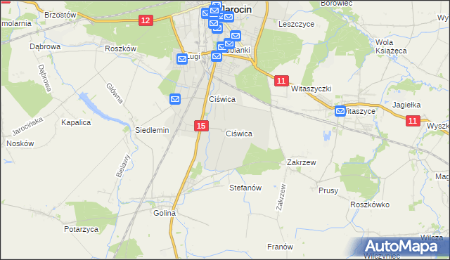 mapa Ciświca, Ciświca na mapie Targeo