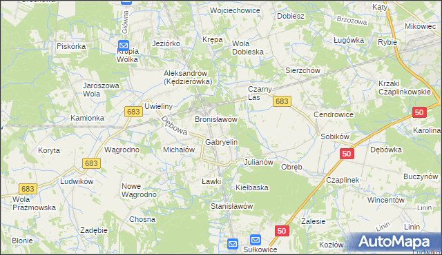 mapa Czachówek, Czachówek na mapie Targeo