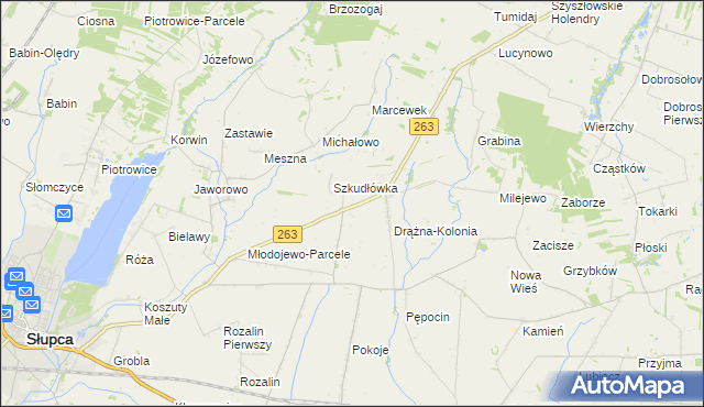 mapa Czesławowo, Czesławowo na mapie Targeo