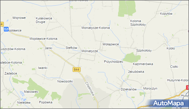 mapa Czortowice, Czortowice na mapie Targeo