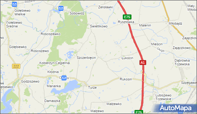mapa Dalwin, Dalwin na mapie Targeo