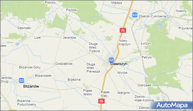 mapa Długa Wieś Druga, Długa Wieś Druga na mapie Targeo