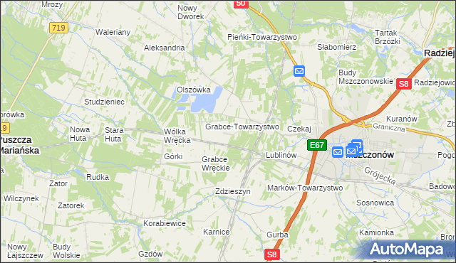 mapa Długowizna, Długowizna na mapie Targeo