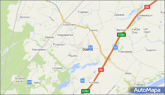 mapa Dobrcz, Dobrcz na mapie Targeo