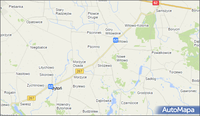 mapa Faliszewo, Faliszewo na mapie Targeo