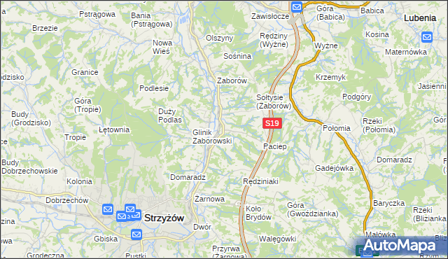 mapa Glinik Charzewski, Glinik Charzewski na mapie Targeo