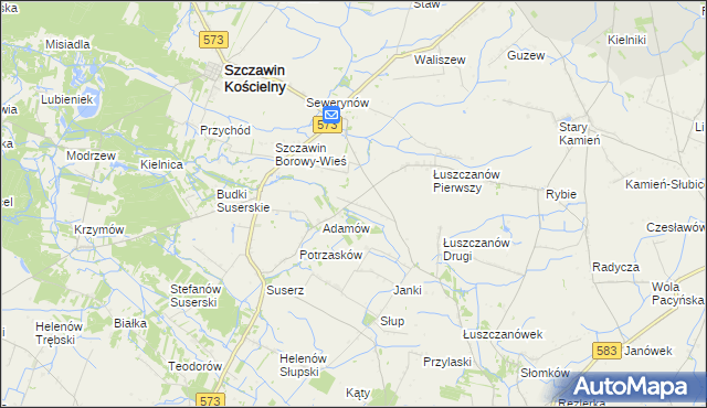 mapa Gołas, Gołas na mapie Targeo