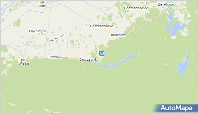 mapa Goszczanowo, Goszczanowo na mapie Targeo