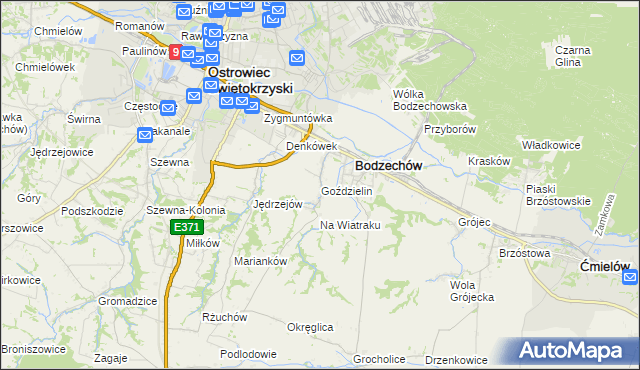 mapa Goździelin, Goździelin na mapie Targeo