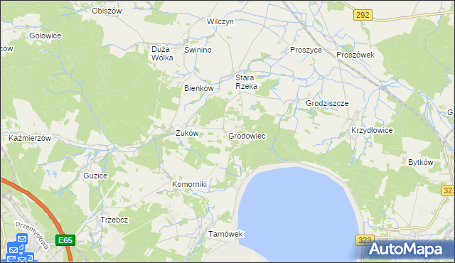 mapa Grodowiec, Grodowiec na mapie Targeo