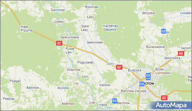 mapa Gwizdały, Gwizdały na mapie Targeo