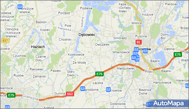 mapa Iskrzyczyn, Iskrzyczyn na mapie Targeo