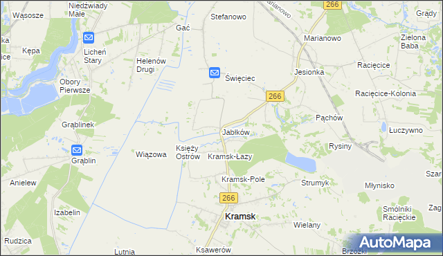mapa Jabłków, Jabłków na mapie Targeo
