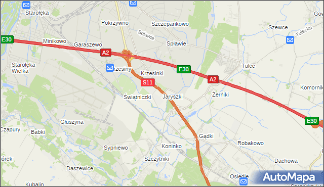 mapa Jaryszki, Jaryszki na mapie Targeo