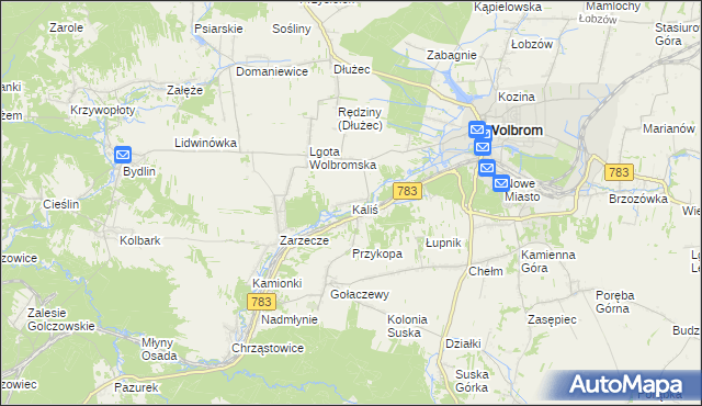 mapa Kaliś, Kaliś na mapie Targeo