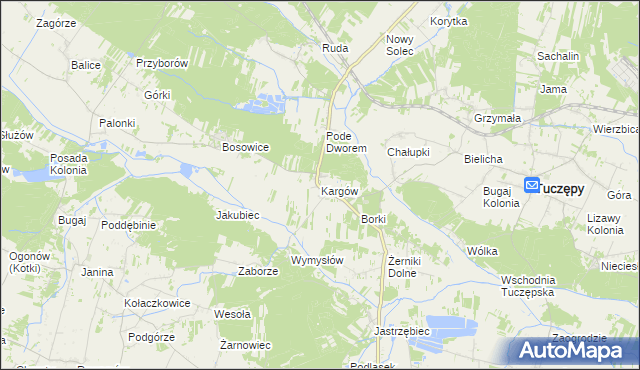 mapa Kargów, Kargów na mapie Targeo