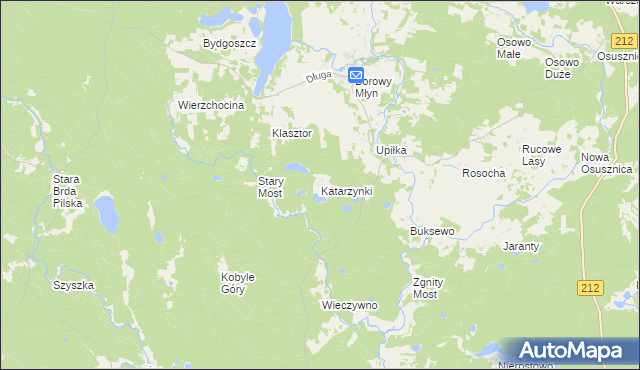 mapa Katarzynki gmina Lipnica, Katarzynki gmina Lipnica na mapie Targeo
