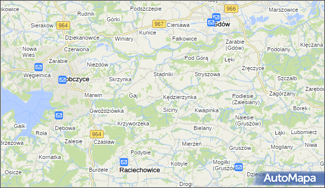 mapa Kędzierzynka, Kędzierzynka na mapie Targeo