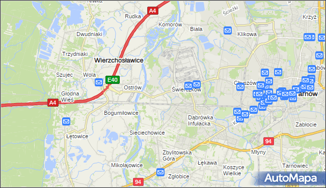 mapa Kępa Bogumiłowicka, Kępa Bogumiłowicka na mapie Targeo