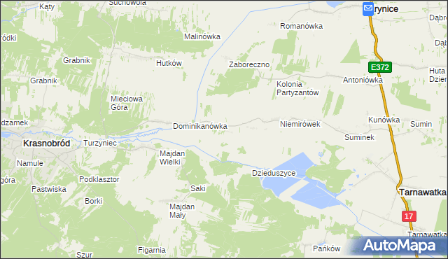 mapa Klocówka, Klocówka na mapie Targeo