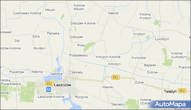 mapa Kmiczyn-Kolonia, Kmiczyn-Kolonia na mapie Targeo