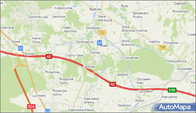 mapa Kolonia Głowa, Kolonia Głowa na mapie Targeo