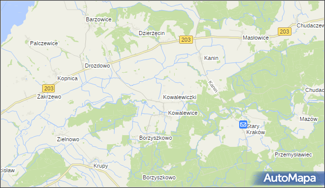 mapa Kowalewiczki, Kowalewiczki na mapie Targeo