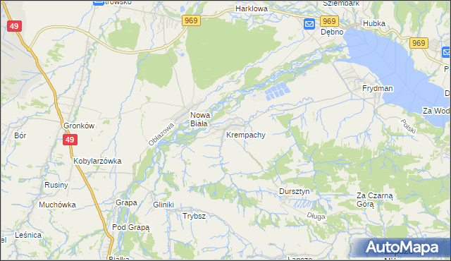 mapa Krempachy, Krempachy na mapie Targeo