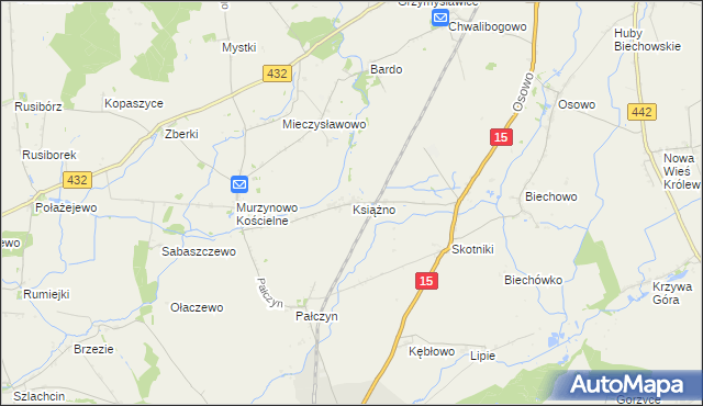 mapa Książno, Książno na mapie Targeo