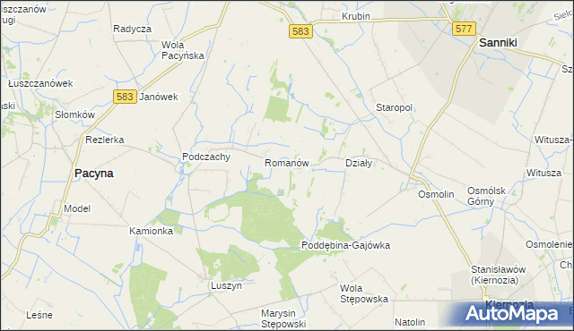 mapa Lubików, Lubików na mapie Targeo