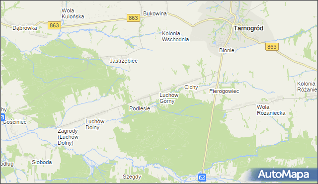 mapa Luchów Górny, Luchów Górny na mapie Targeo