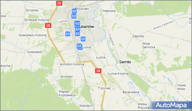 mapa Łucka, Łucka na mapie Targeo