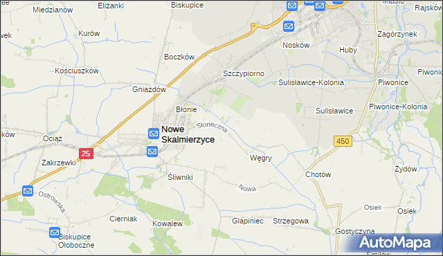 mapa Mączniki gmina Nowe Skalmierzyce, Mączniki gmina Nowe Skalmierzyce na mapie Targeo