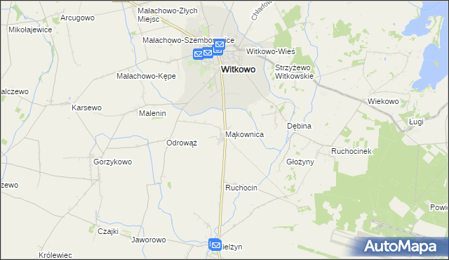 mapa Mąkownica, Mąkownica na mapie Targeo