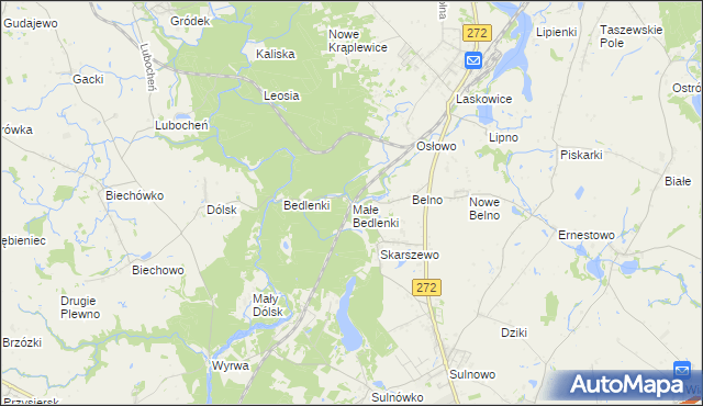 mapa Małe Bedlenki, Małe Bedlenki na mapie Targeo