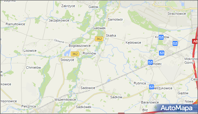 mapa Małkowice gmina Kąty Wrocławskie, Małkowice gmina Kąty Wrocławskie na mapie Targeo