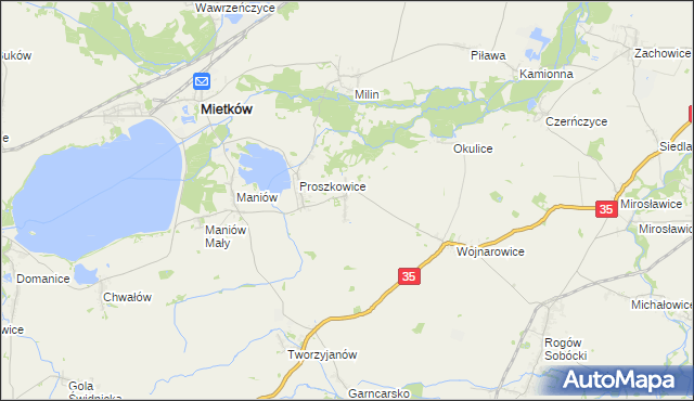 mapa Maniów Wielki, Maniów Wielki na mapie Targeo