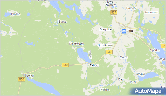 mapa Markuszewo, Markuszewo na mapie Targeo