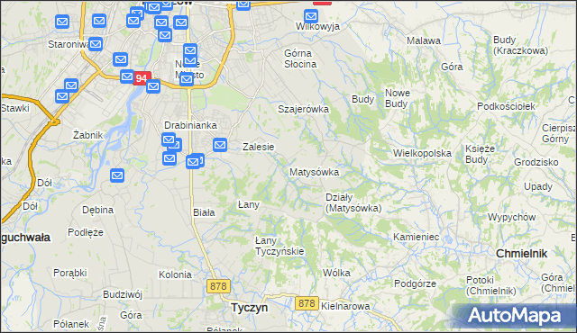 mapa Matysówka, Matysówka na mapie Targeo