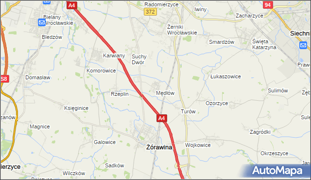 mapa Mędłów, Mędłów na mapie Targeo