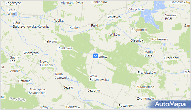 mapa Mianów, Mianów na mapie Targeo