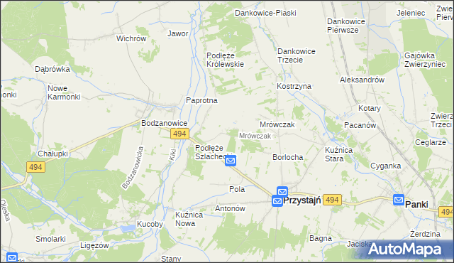 mapa Michalinów, Michalinów na mapie Targeo