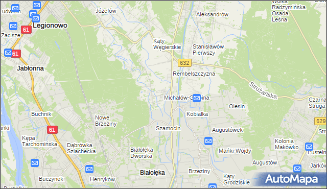 mapa Michałów-Grabina, Michałów-Grabina na mapie Targeo