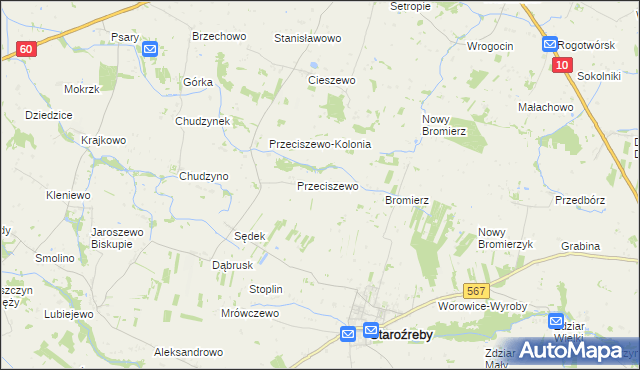 mapa Mieczyno, Mieczyno na mapie Targeo