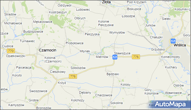 mapa Miernów, Miernów na mapie Targeo