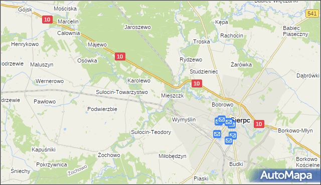 mapa Mieszczk, Mieszczk na mapie Targeo