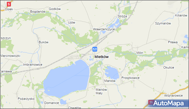 mapa Mietków, Mietków na mapie Targeo