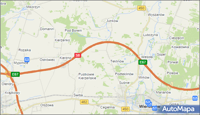 mapa Nawrotów, Nawrotów na mapie Targeo